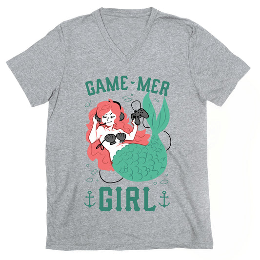 Game Mer Girl V-Neck