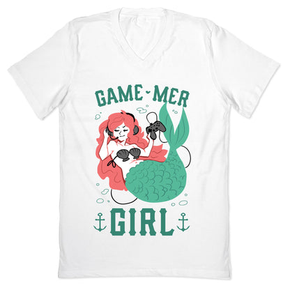 Game Mer Girl V-Neck