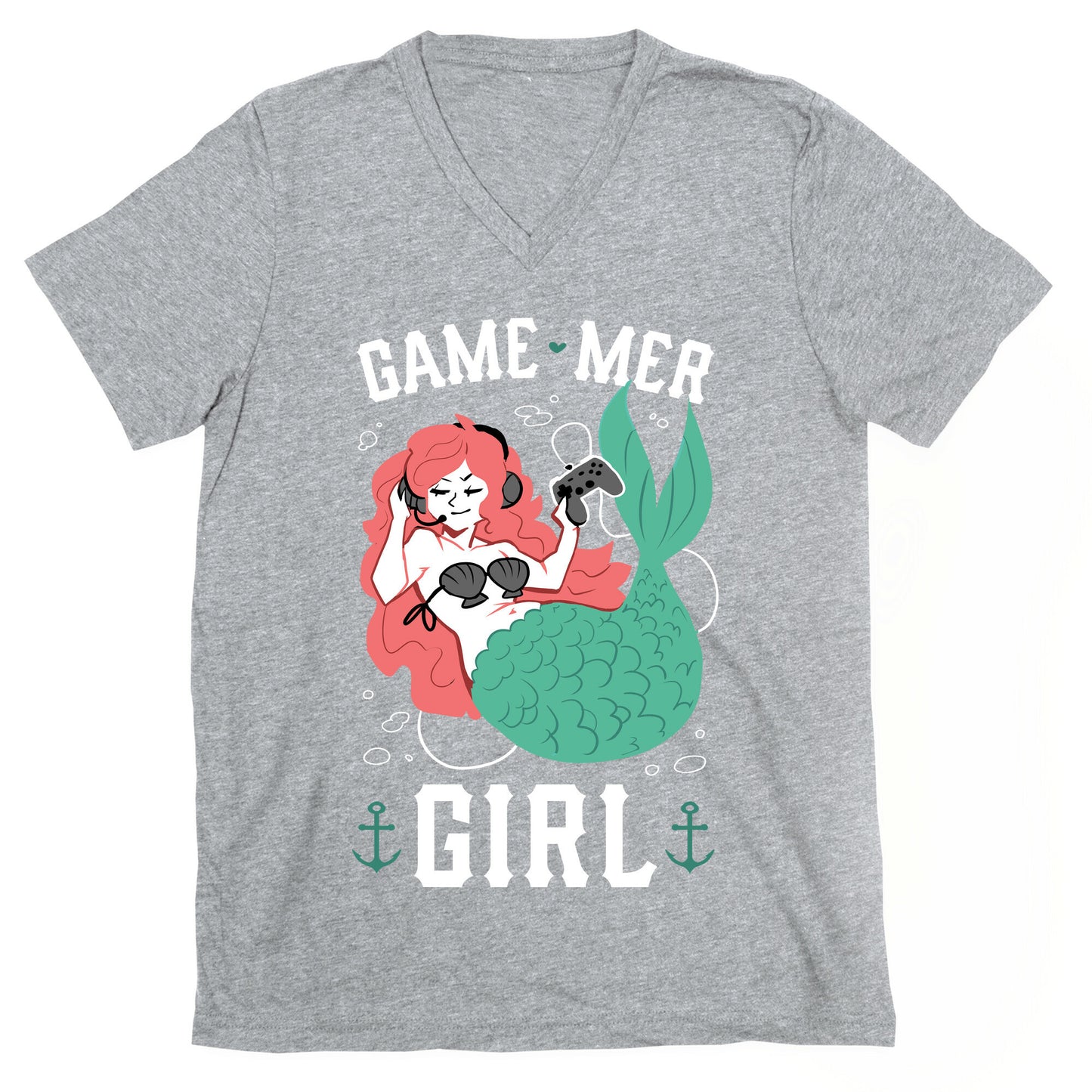 Game Mer Girl V-Neck