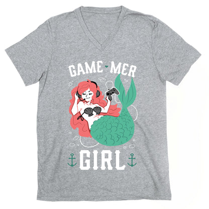 Game Mer Girl V-Neck