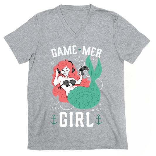 Game Mer Girl V-Neck