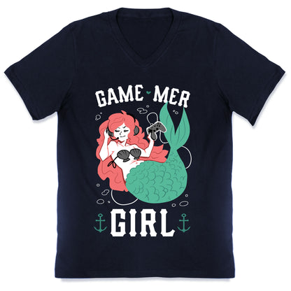 Game Mer Girl V-Neck