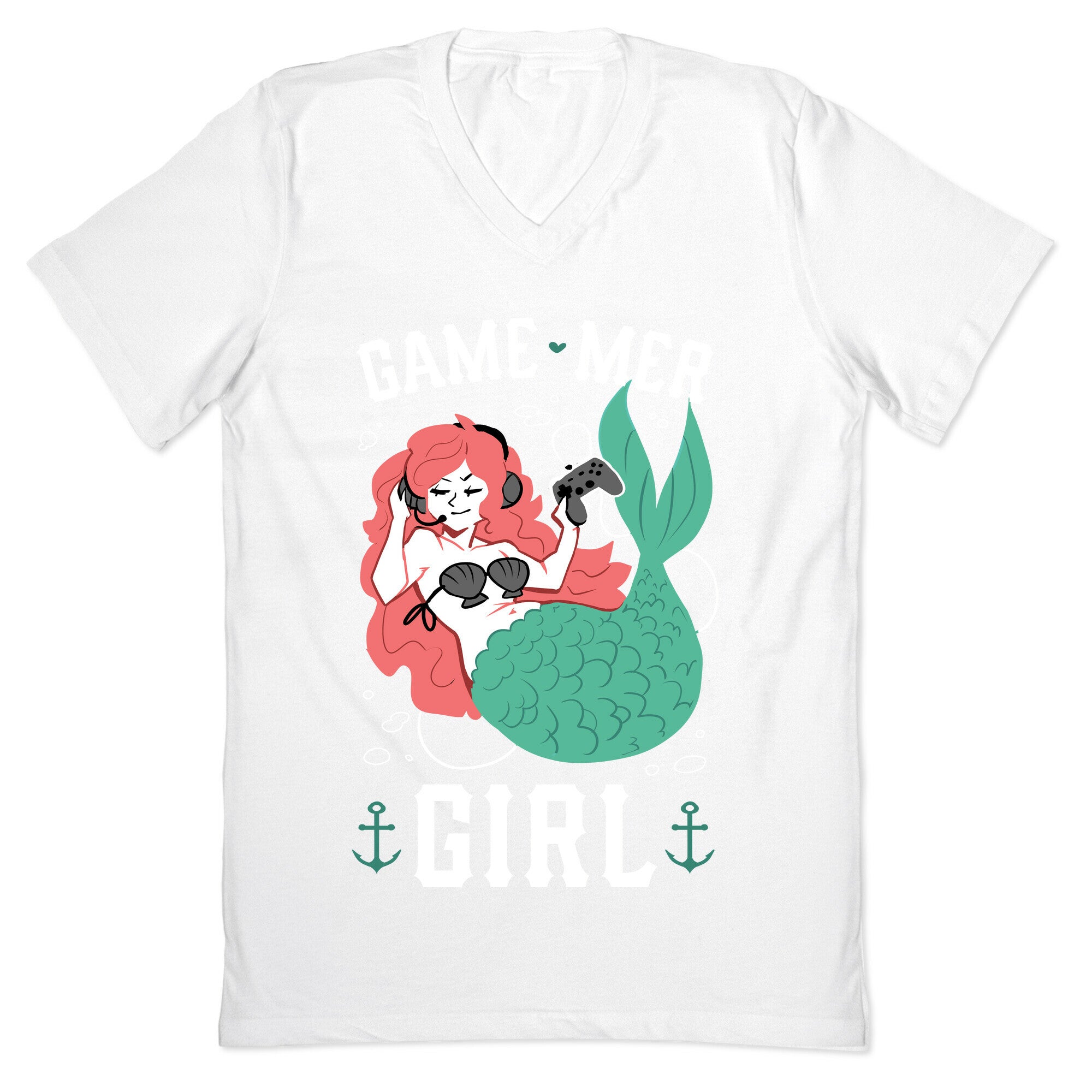 Game Mer Girl V-Neck