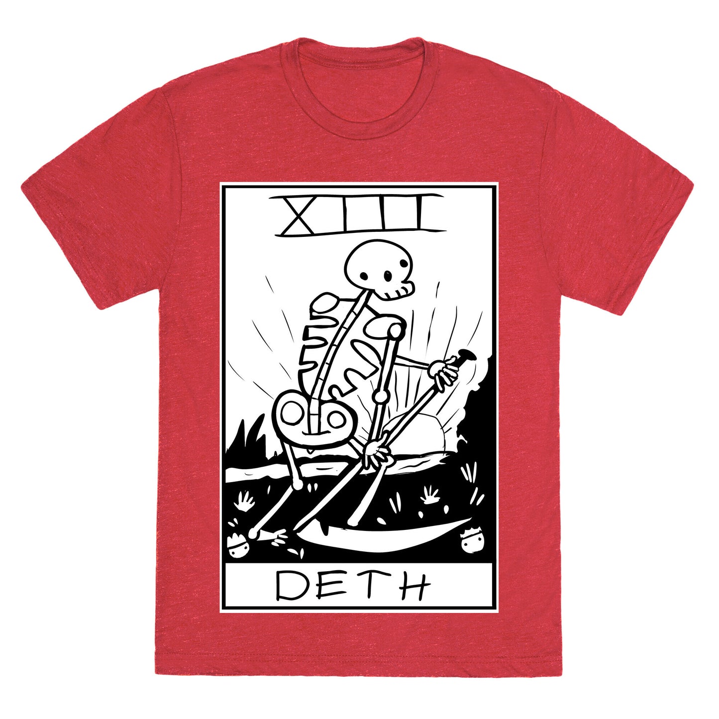 Badly Drawn Tarots: Death Unisex Triblend Tee