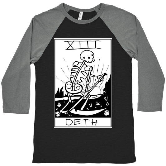 Badly Drawn Tarots: Death Baseball Tee