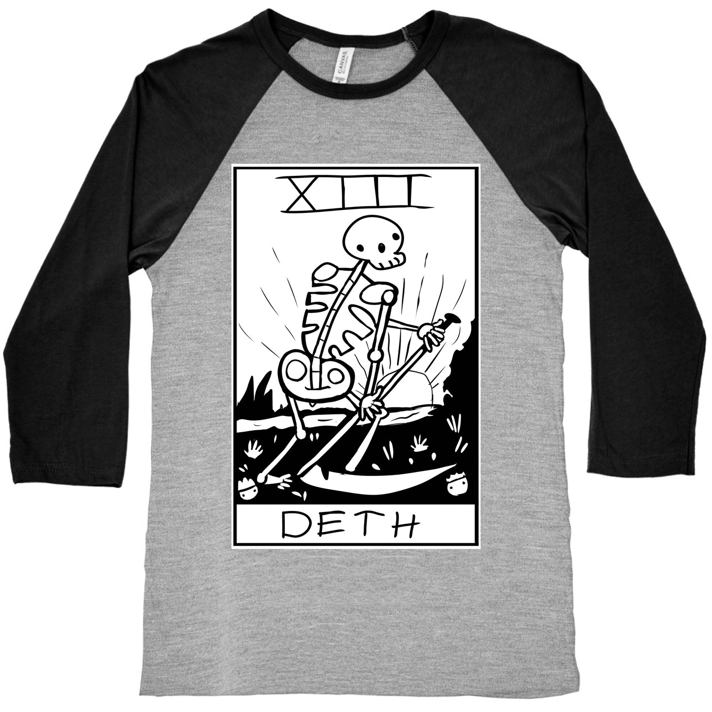 Badly Drawn Tarots: Death Baseball Tee