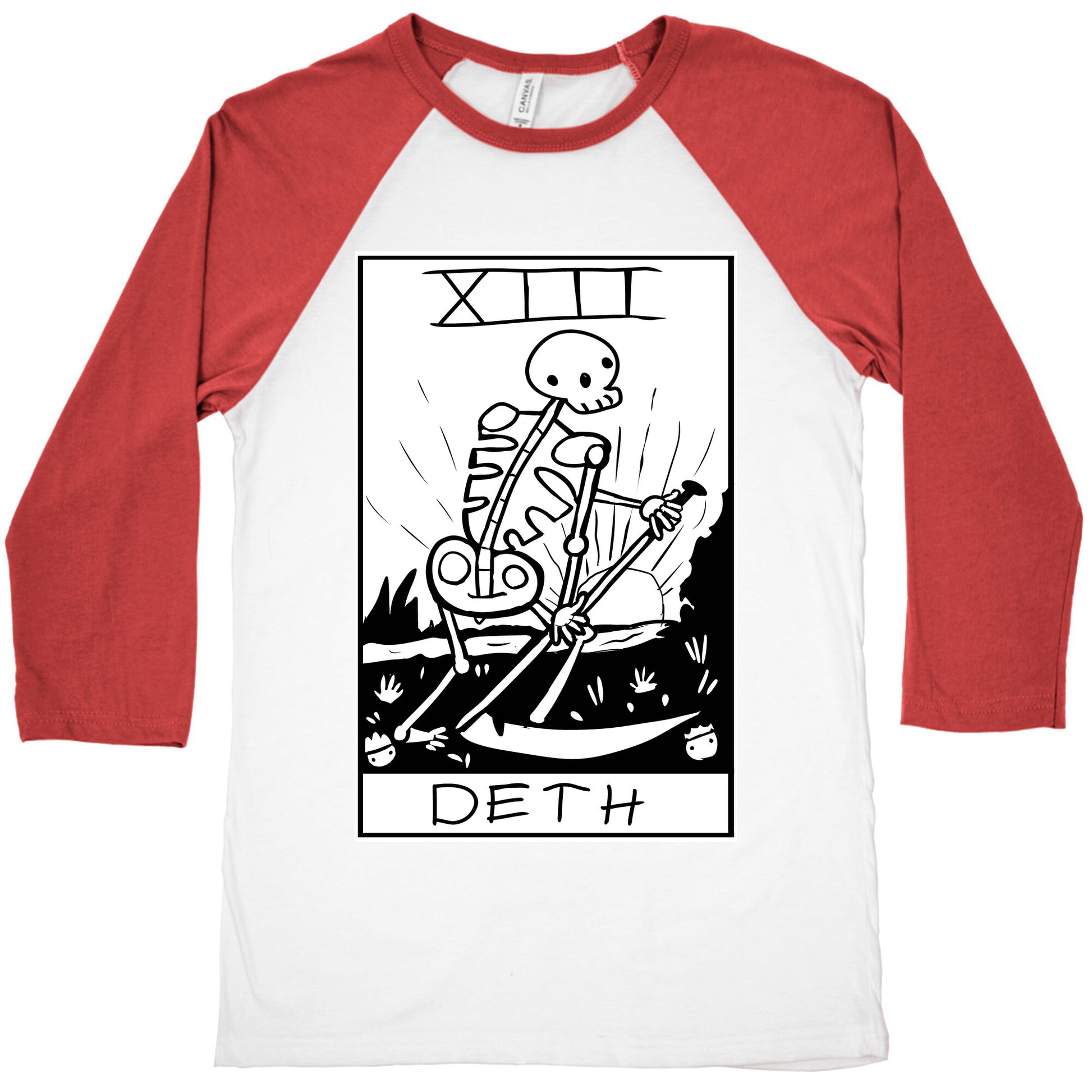 Badly Drawn Tarots: Death Baseball Tee