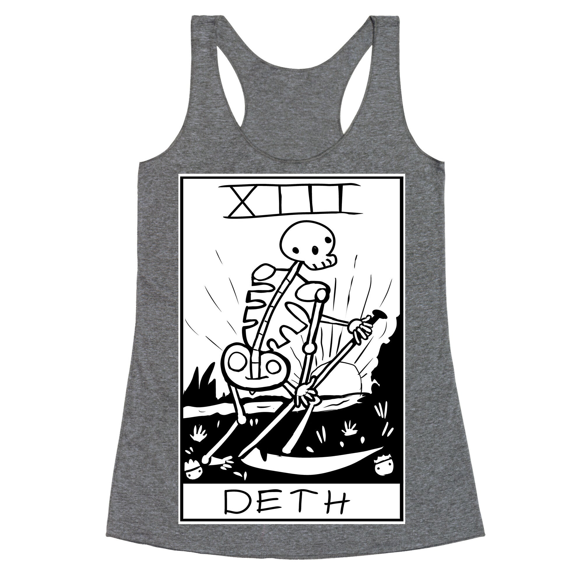 Badly Drawn Tarots: Death Racerback Tank