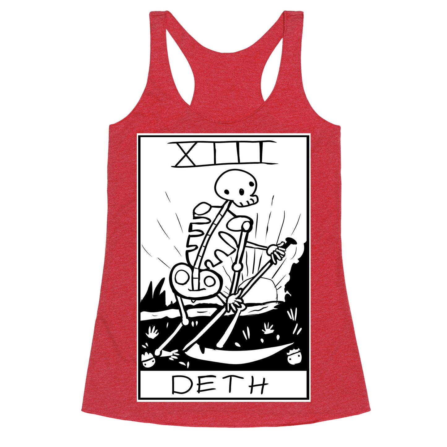 Badly Drawn Tarots: Death Racerback Tank