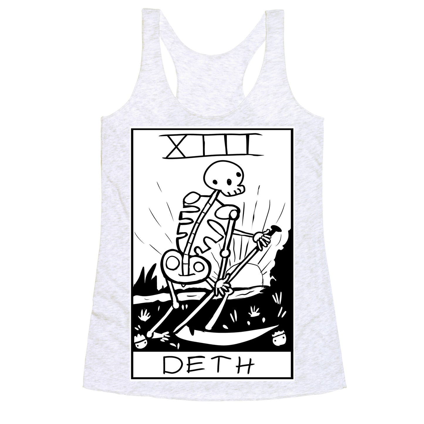 Badly Drawn Tarots: Death Racerback Tank