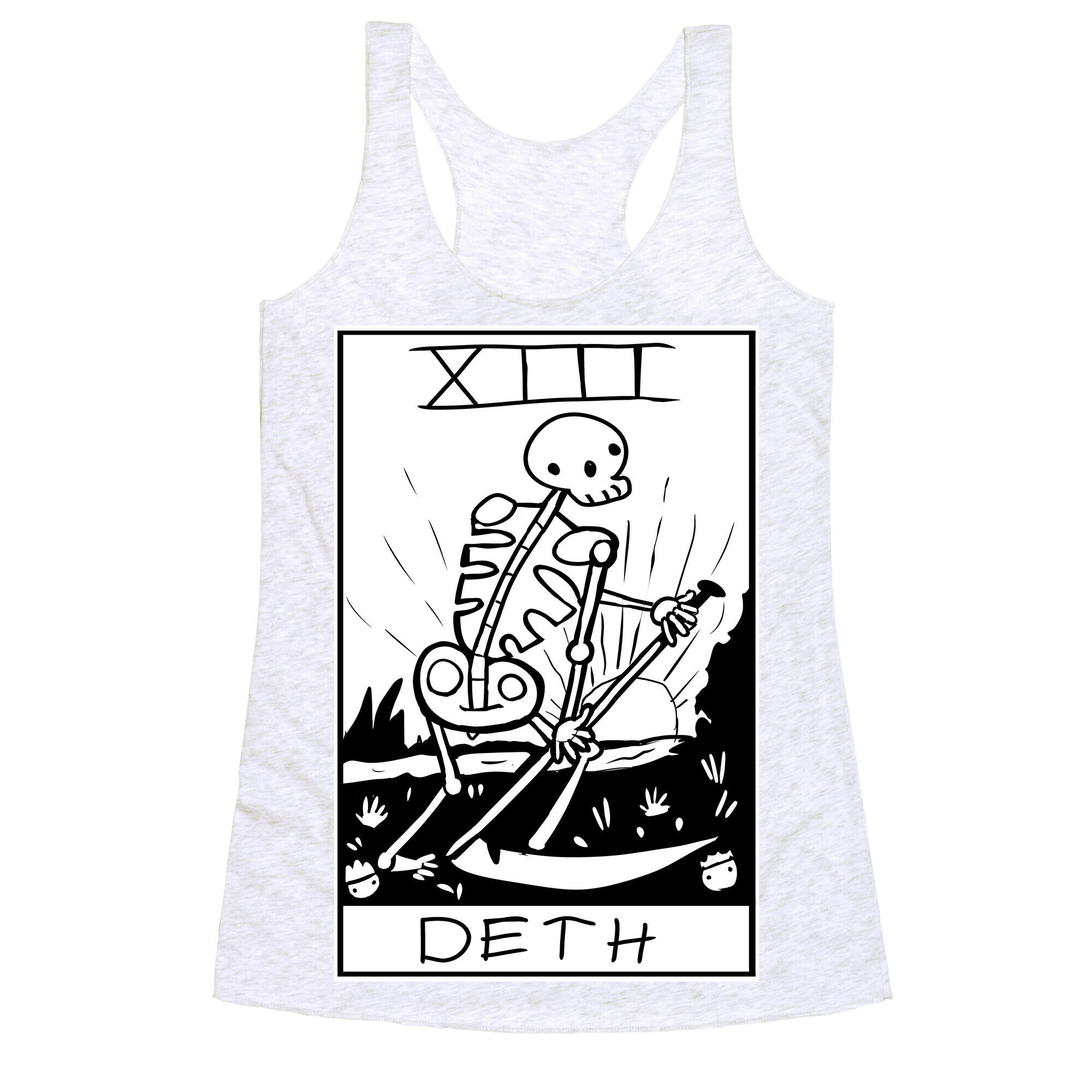 Badly Drawn Tarots: Death Racerback Tank