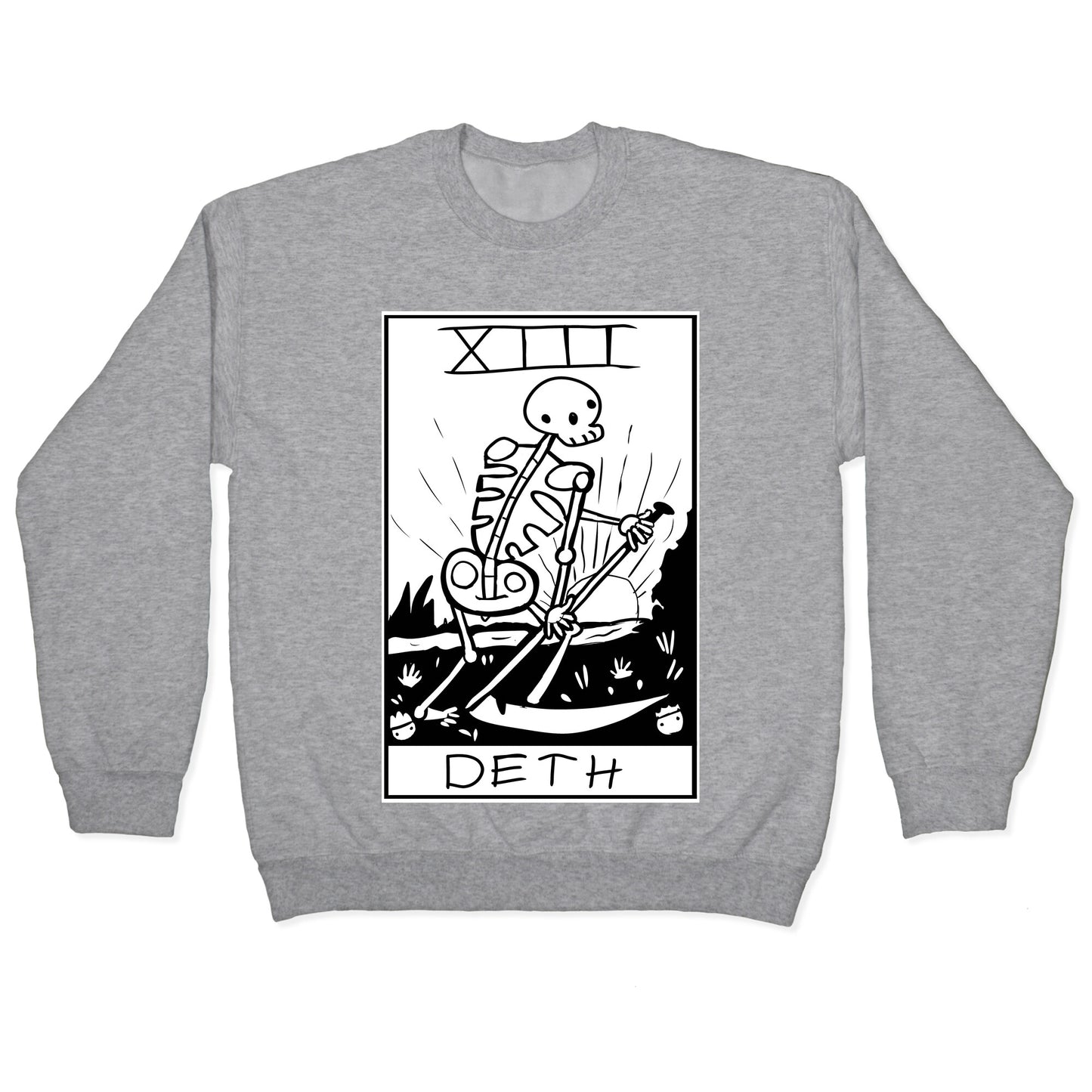 Badly Drawn Tarots: Death Crewneck Sweatshirt