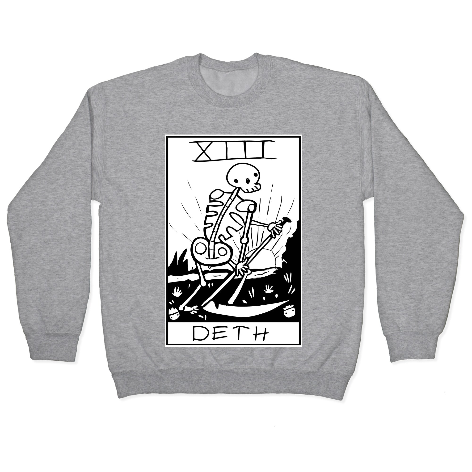 Badly Drawn Tarots: Death Crewneck Sweatshirt