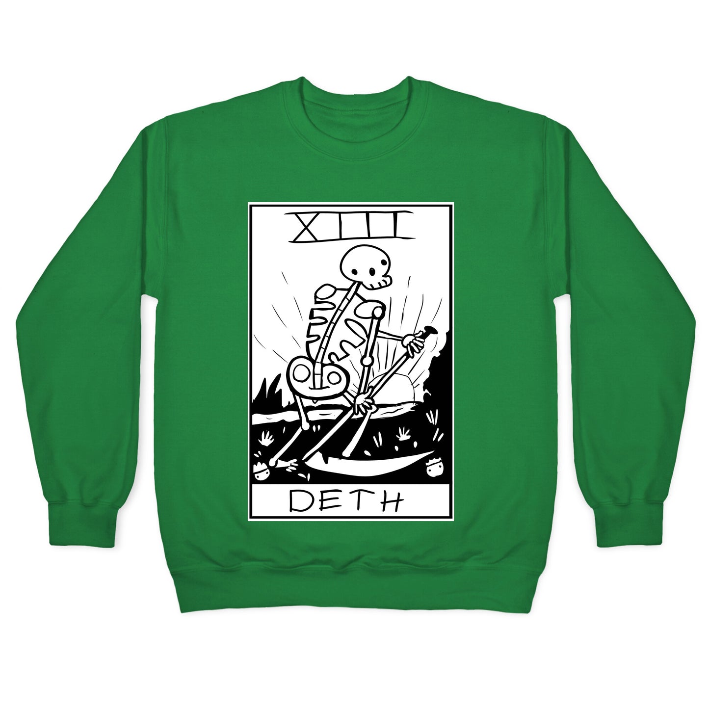 Badly Drawn Tarots: Death Crewneck Sweatshirt