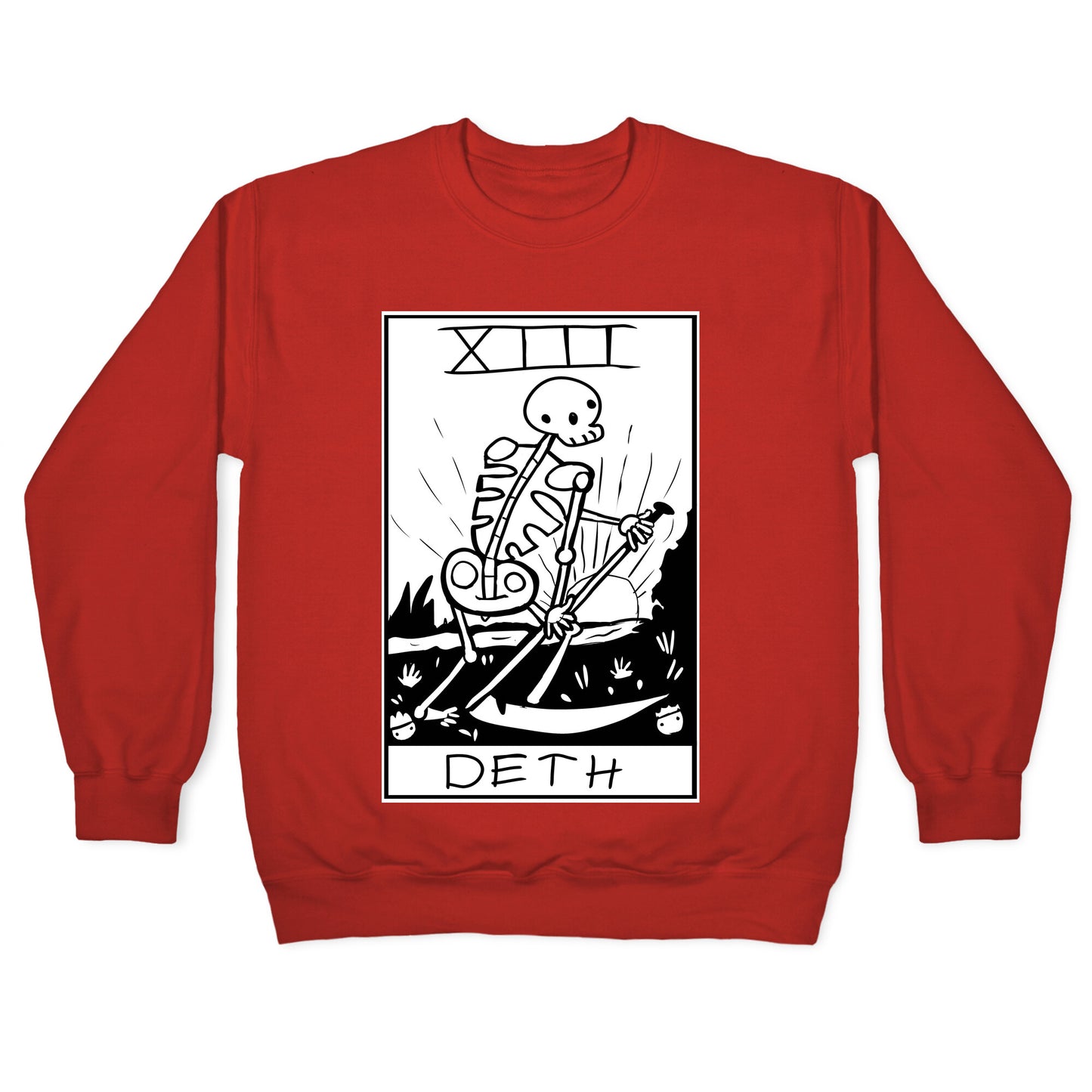 Badly Drawn Tarots: Death Crewneck Sweatshirt