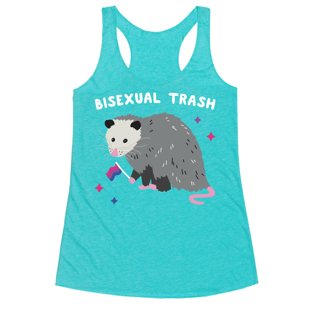 Bisexual Trash Opossum Racerback Tank