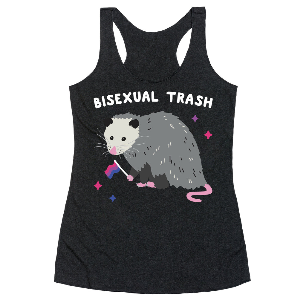 Bisexual Trash Opossum Racerback Tank