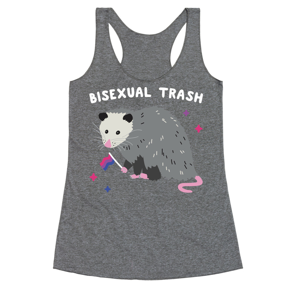 Bisexual Trash Opossum Racerback Tank