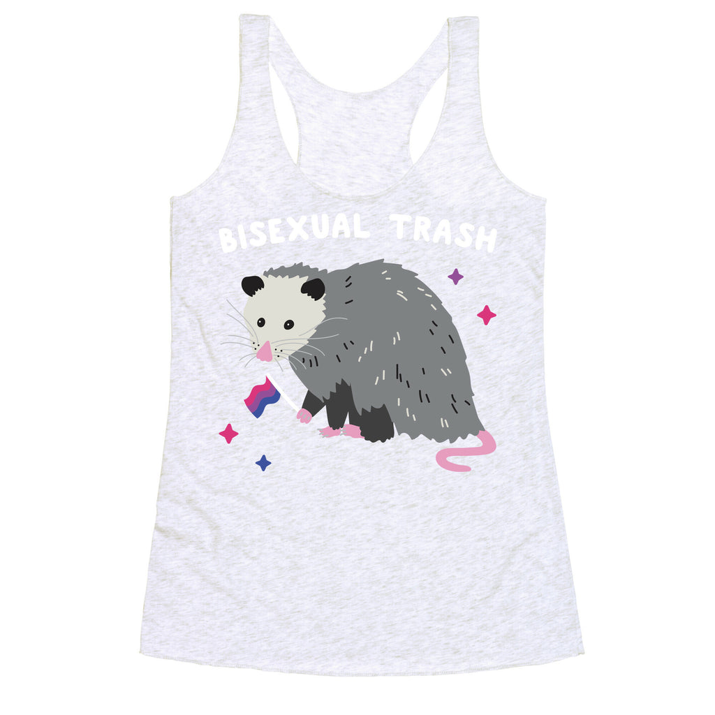 Bisexual Trash Opossum Racerback Tank