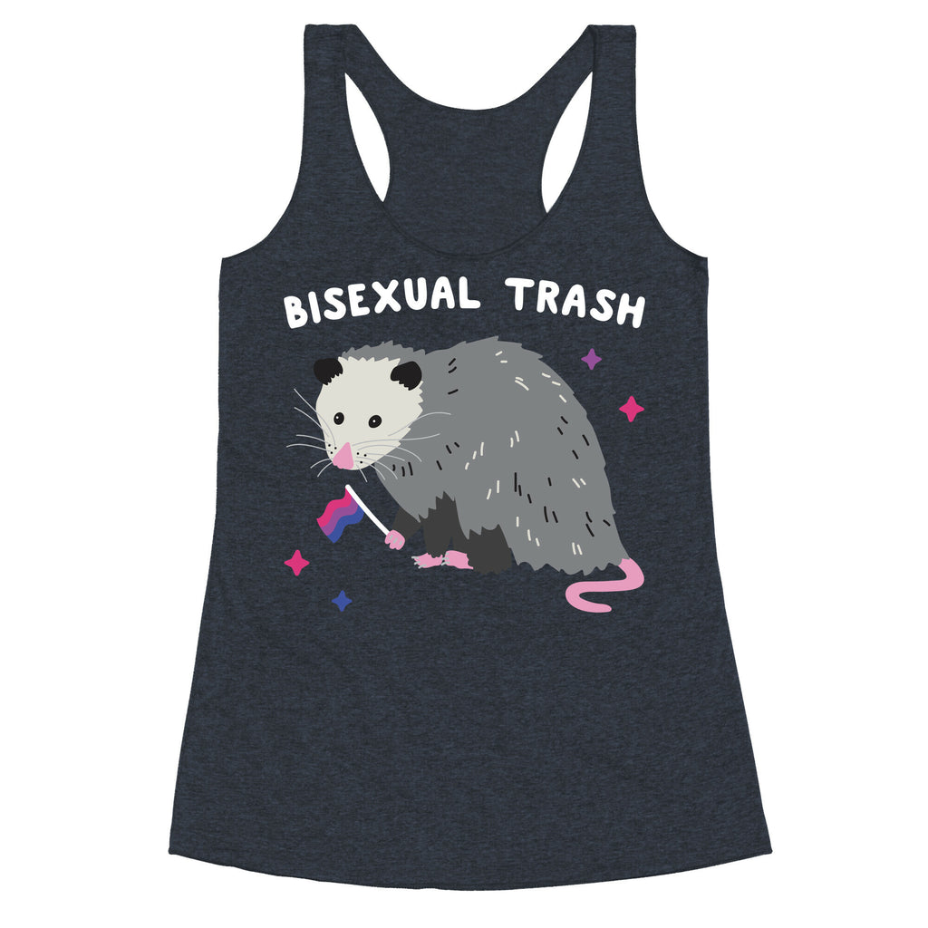 Bisexual Trash Opossum Racerback Tank
