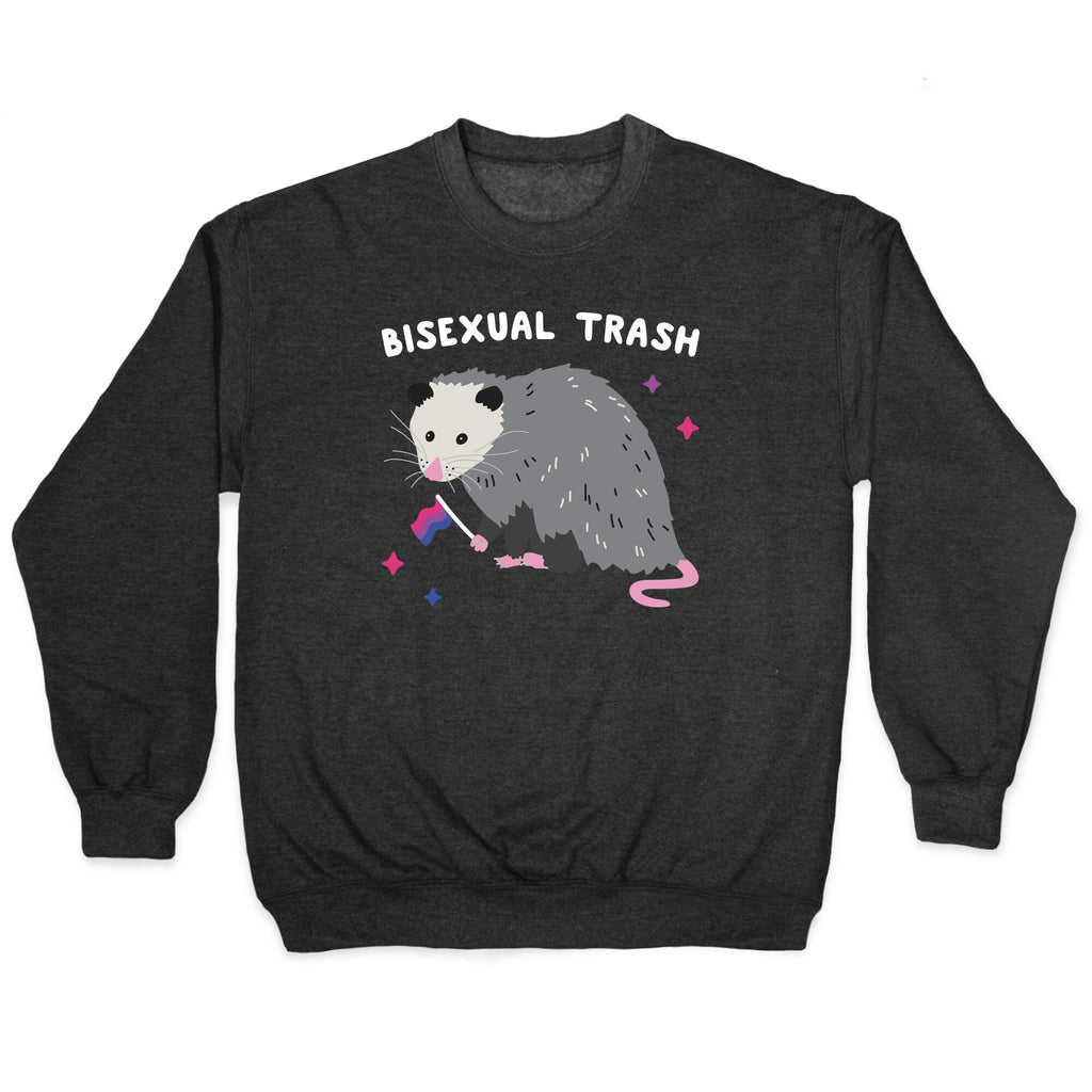 Bisexual Trash Opossum Crewneck Sweatshirt