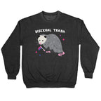 Bisexual Trash Opossum Crewneck Sweatshirt