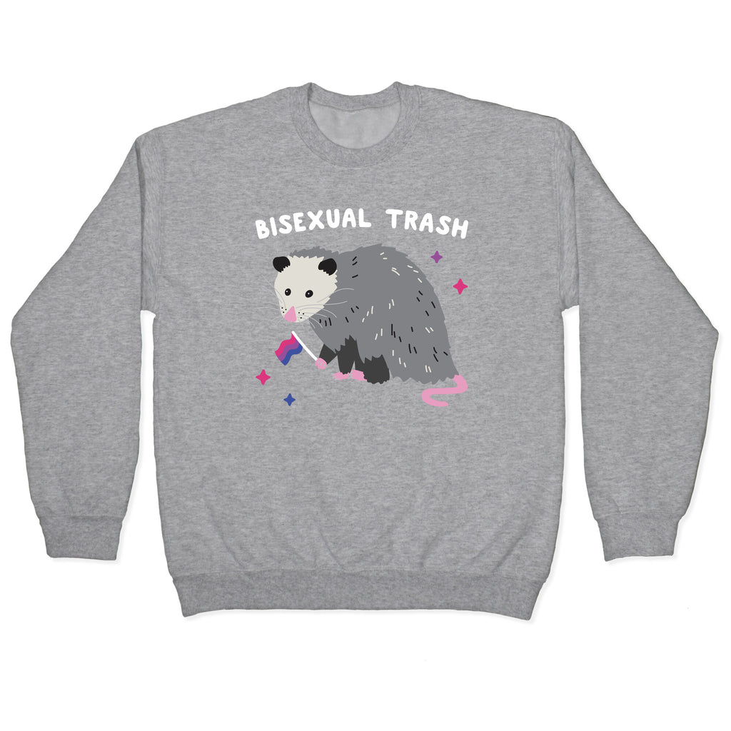 Bisexual Trash Opossum Crewneck Sweatshirt