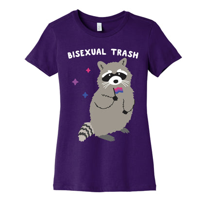 Bisexual Trash Raccoon Women's Cotton Tee