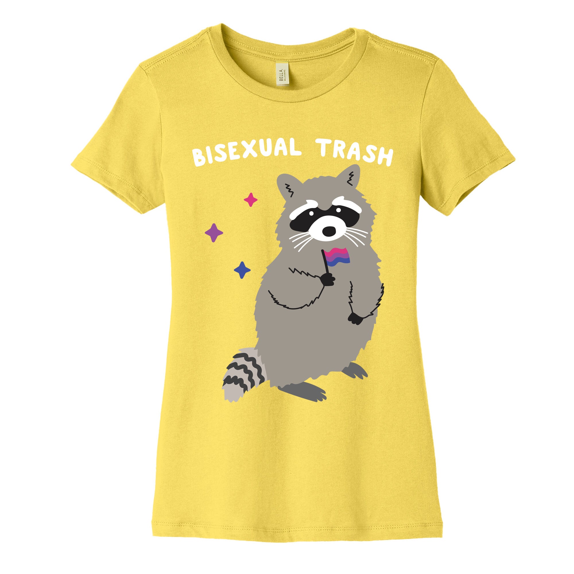 Bisexual Trash Raccoon Women's Cotton Tee