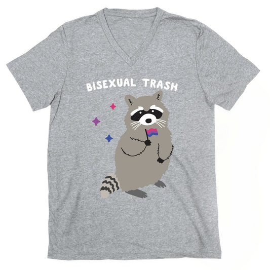 Bisexual Trash Raccoon V-Neck