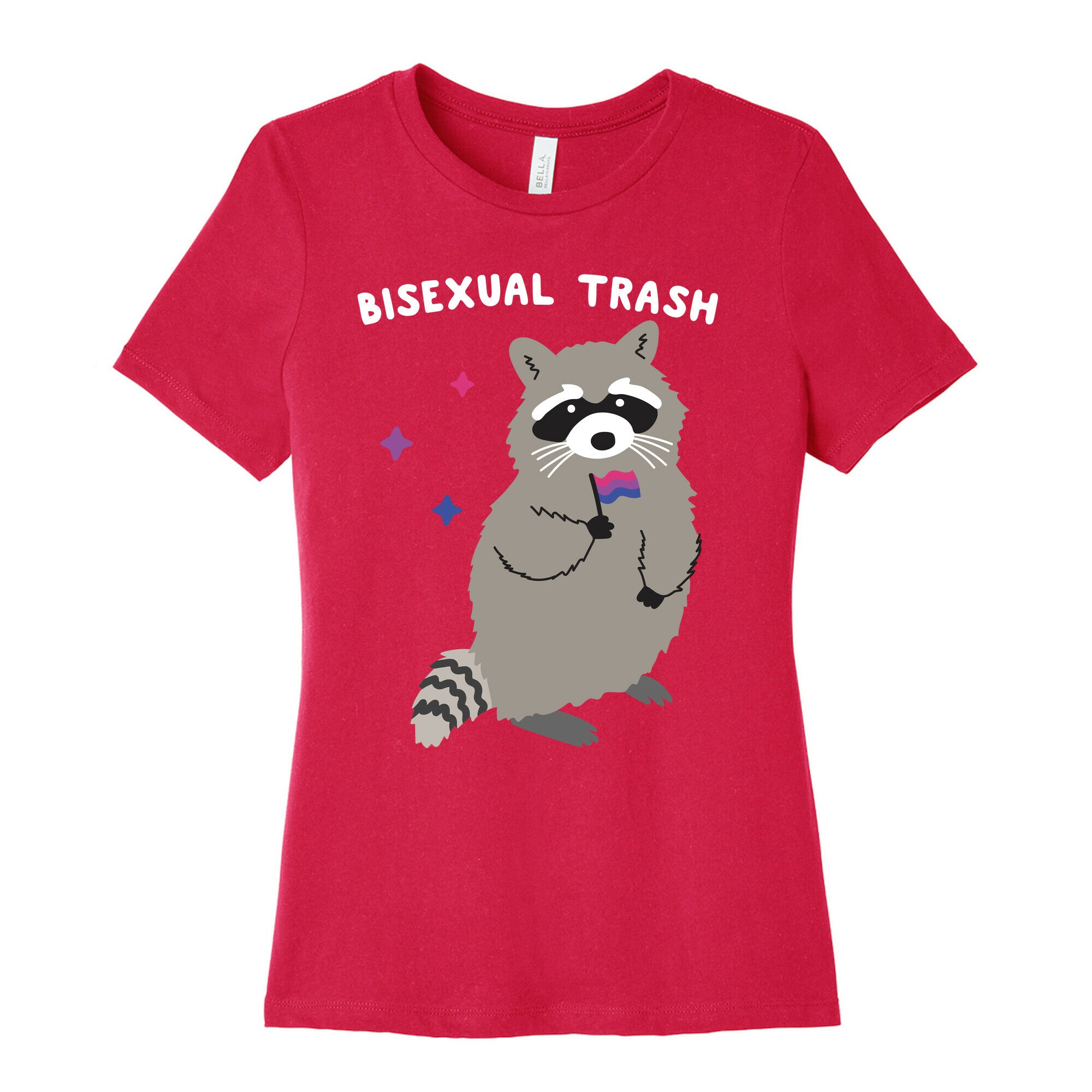 Bisexual Trash Raccoon Women's Cotton Tee