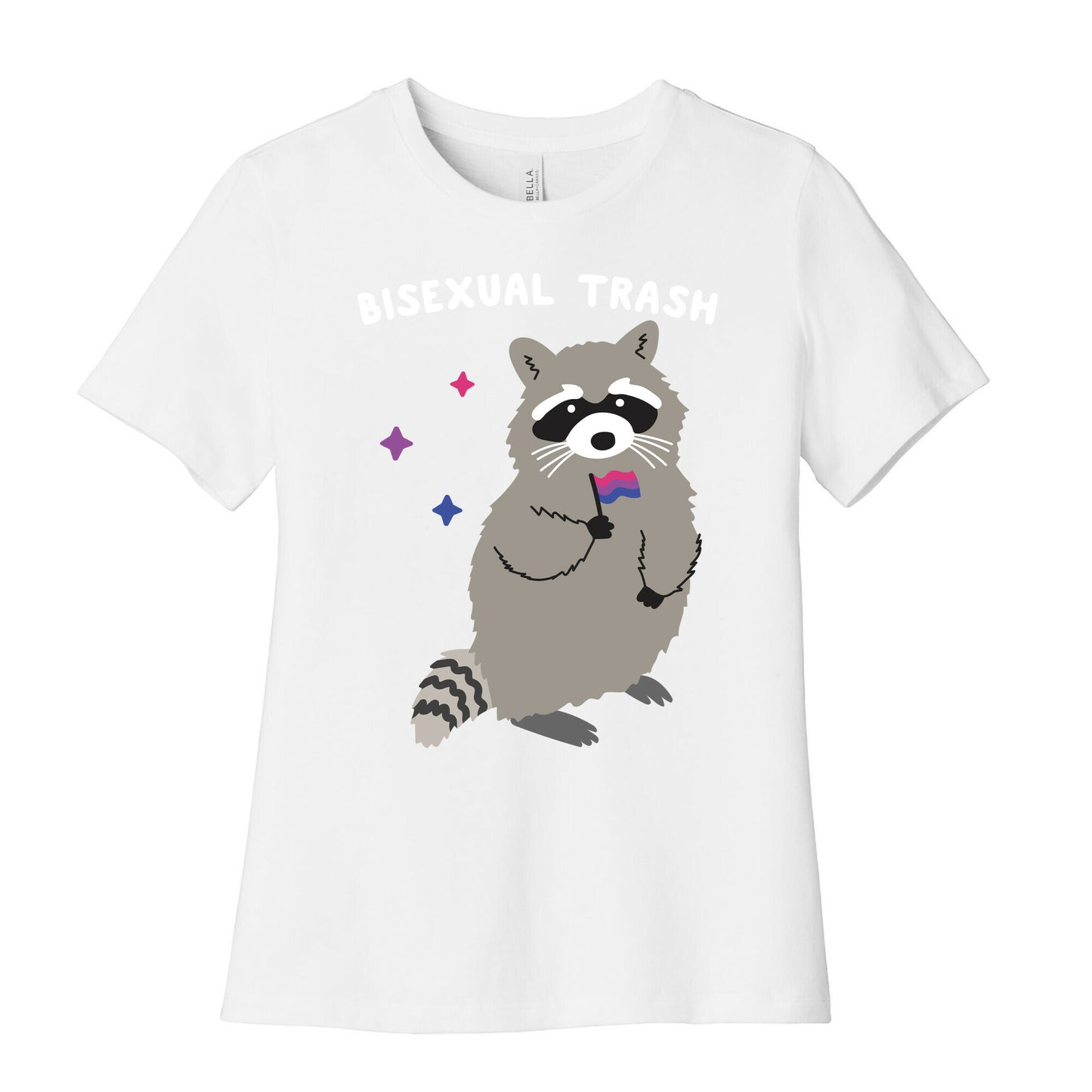 Bisexual Trash Raccoon Women's Cotton Tee