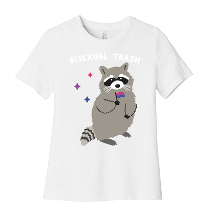Bisexual Trash Raccoon Women's Cotton Tee