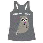 Bisexual Trash Raccoon Racerback Tank