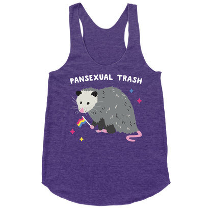 Pansexual Trash Opossum Racerback Tank