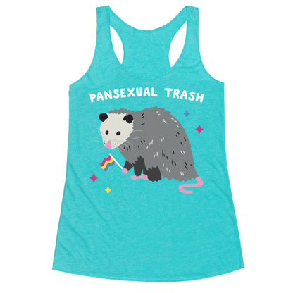 Pansexual Trash Opossum Racerback Tank
