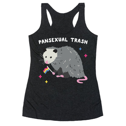 Pansexual Trash Opossum Racerback Tank