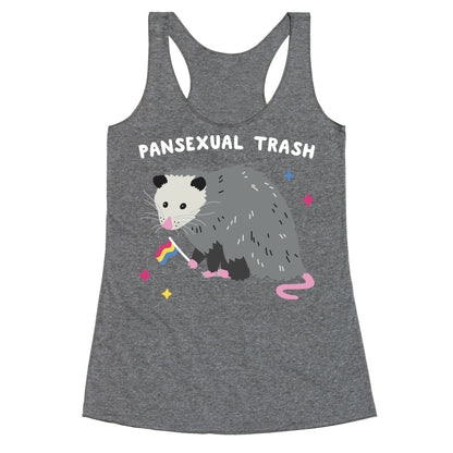 Pansexual Trash Opossum Racerback Tank