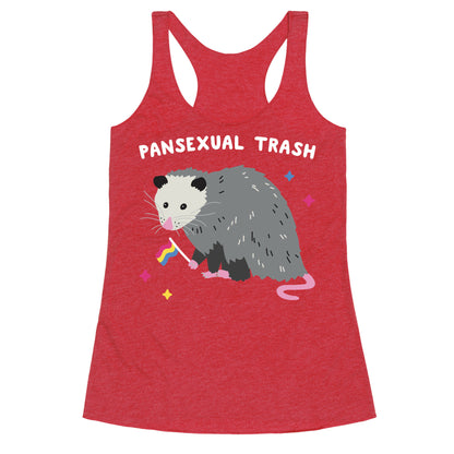 Pansexual Trash Opossum Racerback Tank