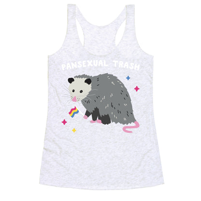 Pansexual Trash Opossum Racerback Tank