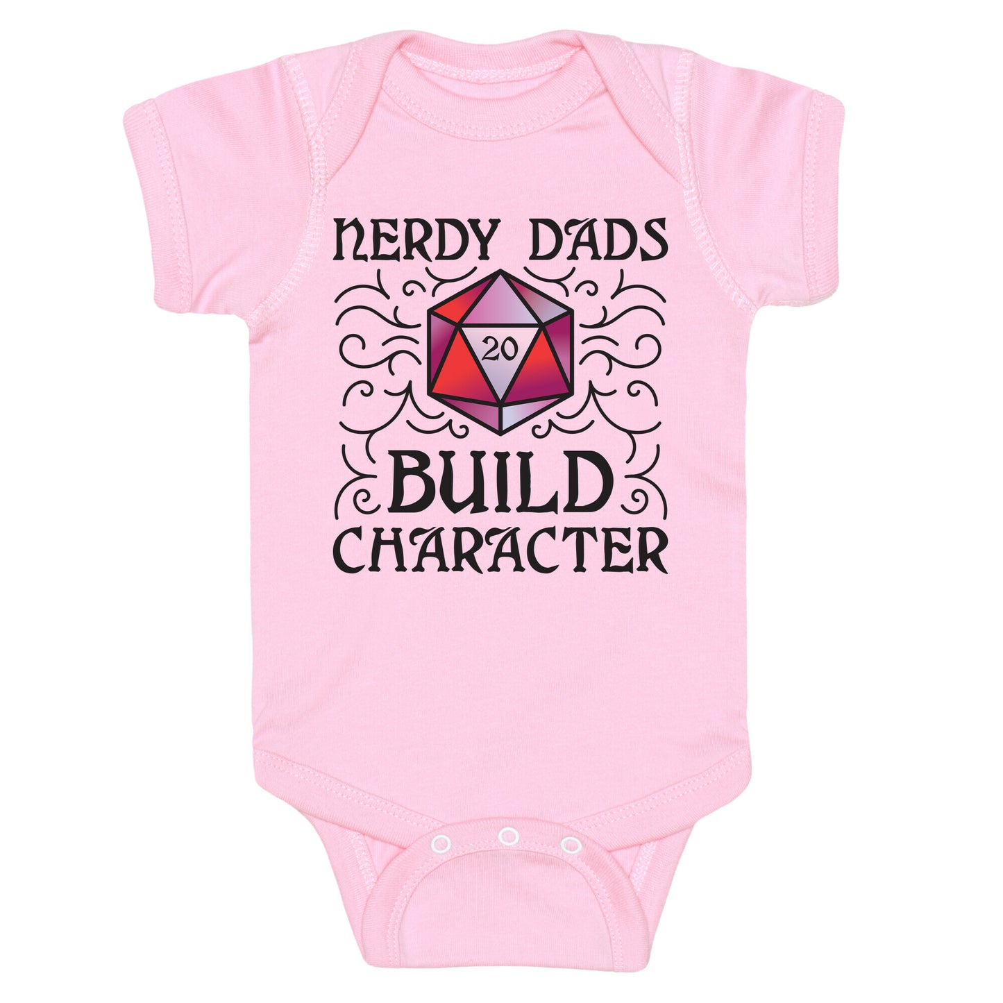 Nerdy Dads Build Character Baby One Piece