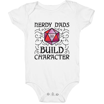 Nerdy Dads Build Character Baby One Piece