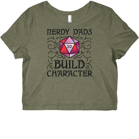 Nerdy Dads Build Character Graphic Baby Tee