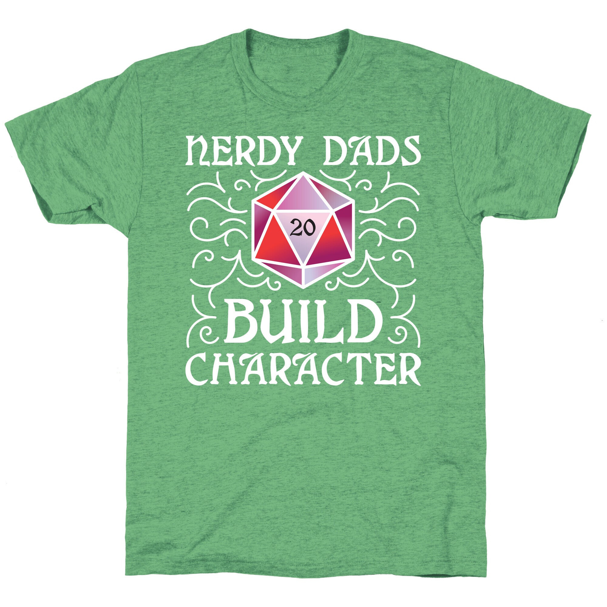 Nerdy Dads Build Character Unisex Triblend Tee