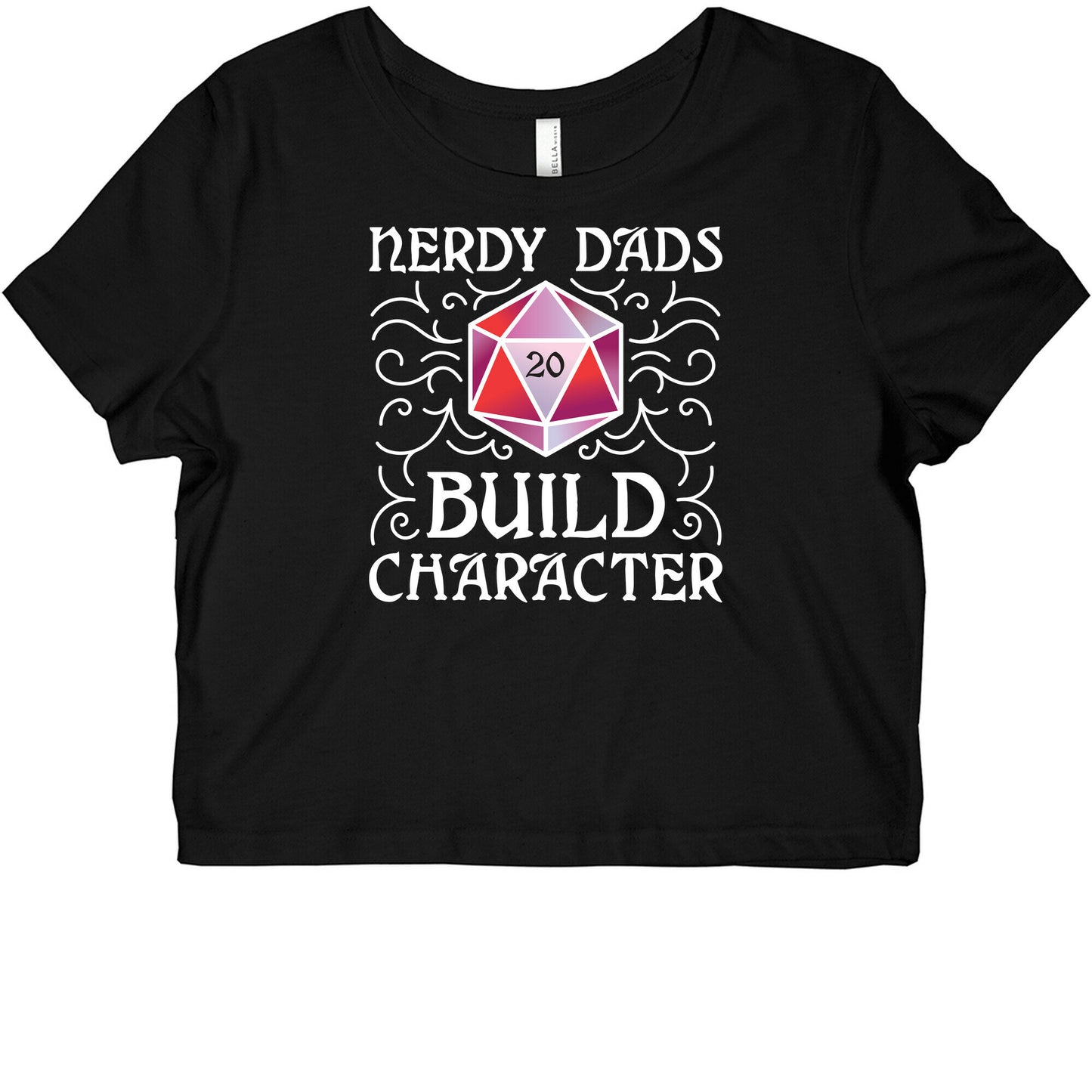 Nerdy Dads Build Character Graphic Baby Tee