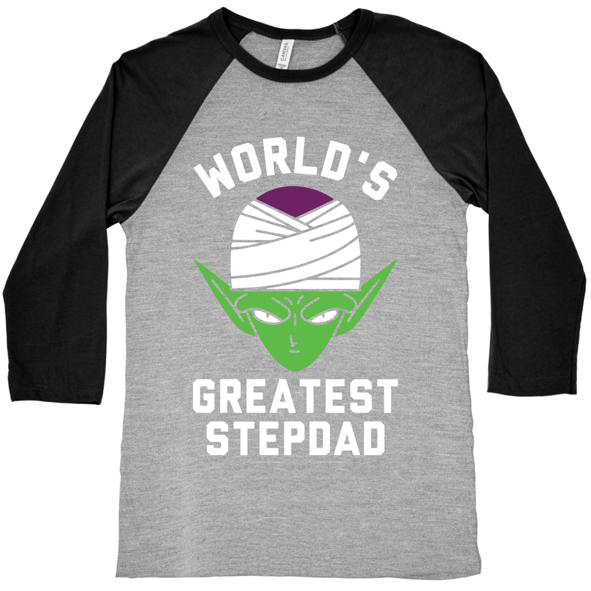 World's Greatest Stepdad Piccolo Parody Baseball Tee