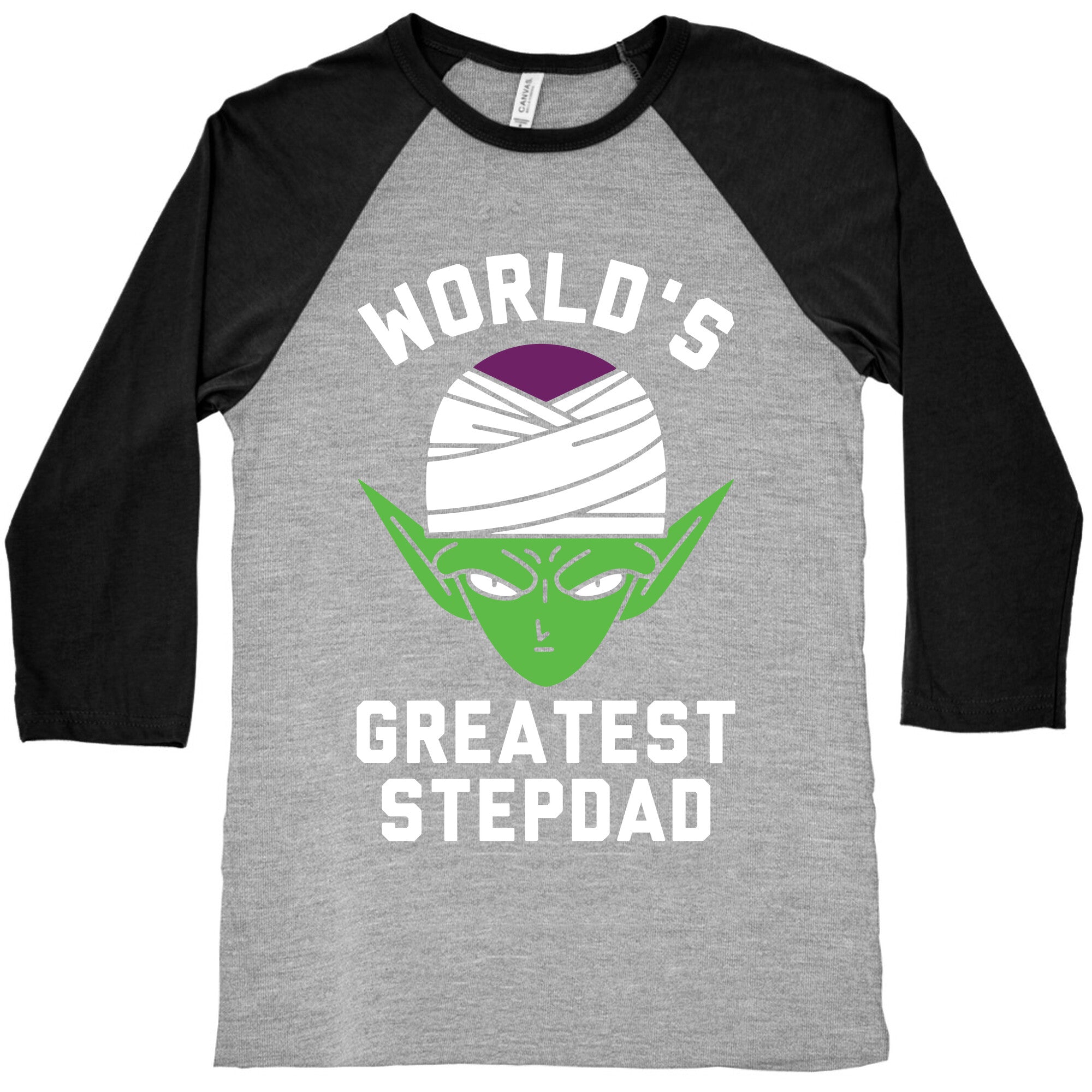World's Greatest Stepdad Piccolo Parody Baseball Tee