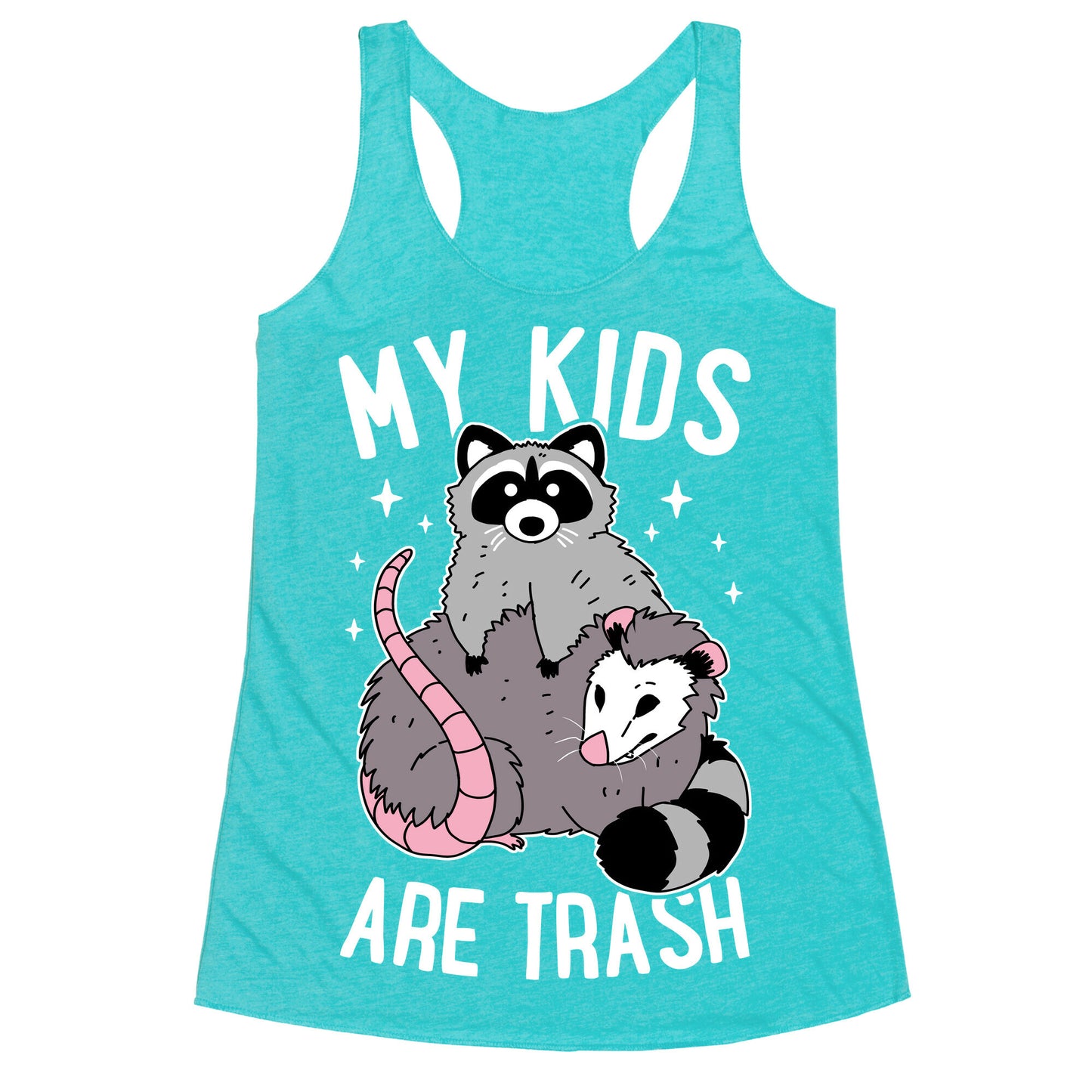 My Kids Are Trash Racerback Tank