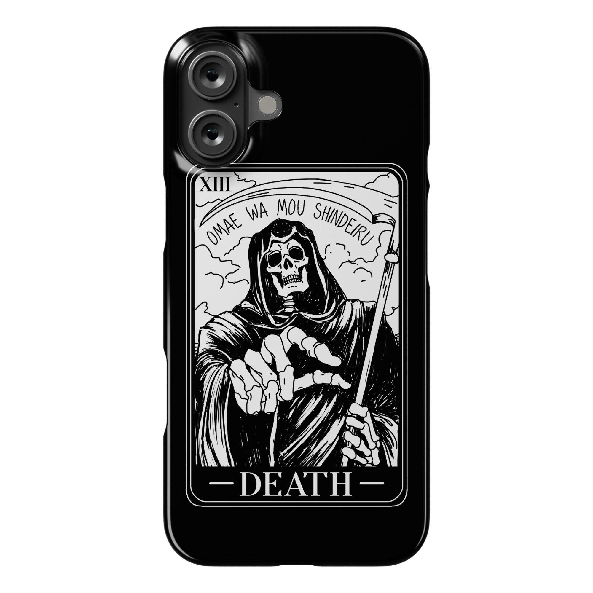 Omae Wa Mou Shindeiru Death Tarot Card Phone Case