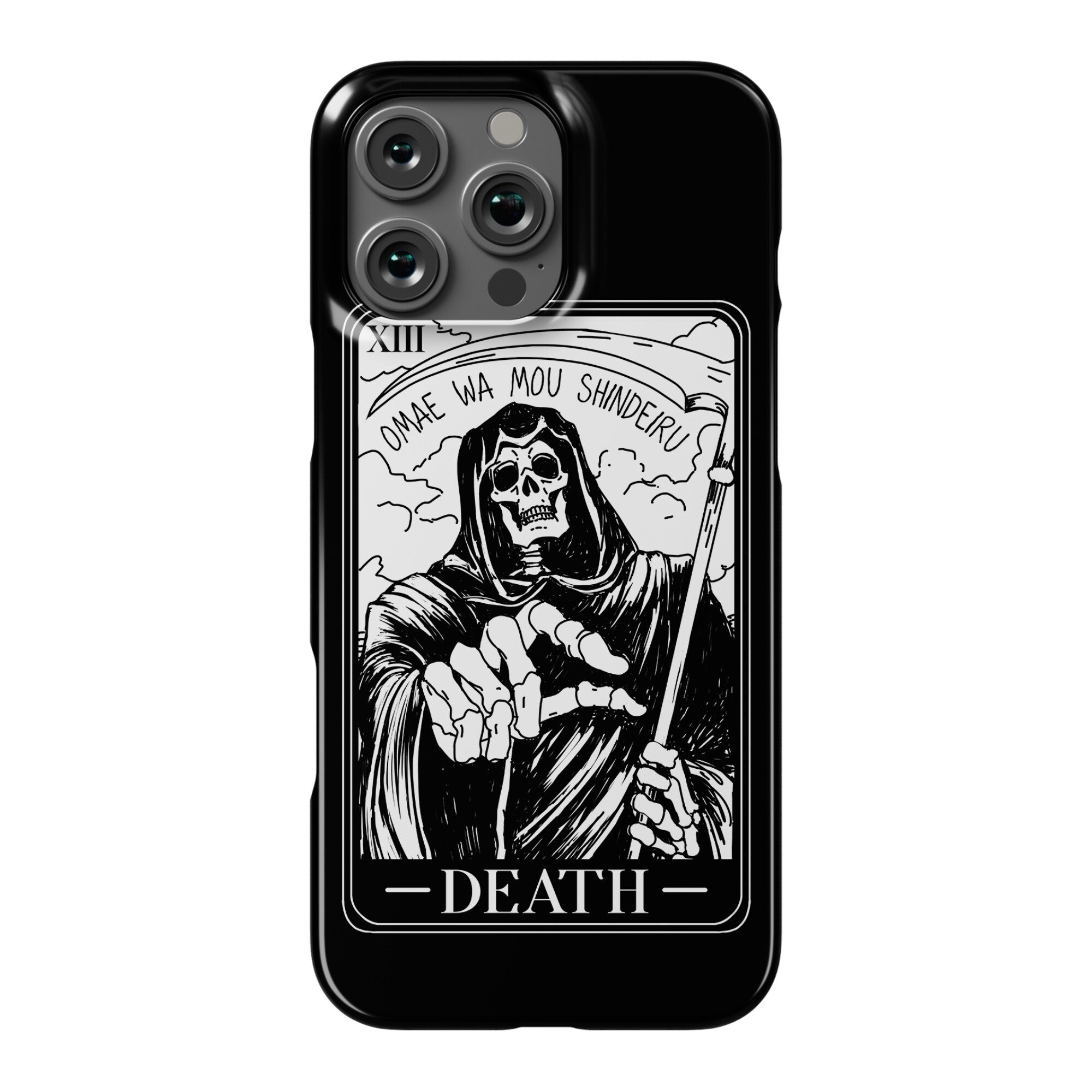 Omae Wa Mou Shindeiru Death Tarot Card Phone Case